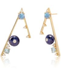 The Jewelz - Sapphire Beads Danglers Earrings For - Lyst