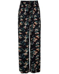Conquista - Floral Wide Leg Pants - Lyst