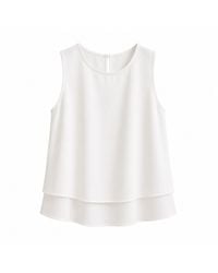Nuvv Collection - İVory Layered Sleeveless Blouse - Lyst