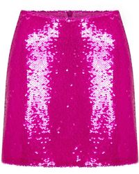 NAZLI CEREN - Marde Sequin Mini Skirt - Lyst