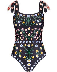 Jessie Zhao New York - Day/night Garden Reversible One-piece Swimsuit - Lyst