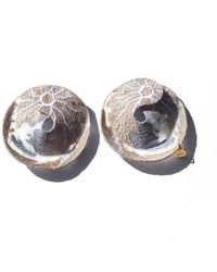 Nana Watanabe - Moonglow Embroidered Earrings - Lyst