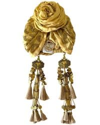 Julia Clancey - Edith Dream Leopard Beaded Turban - Lyst