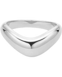 Vanhi - Vava Plain Chunky Curved Wave Ring - Lyst