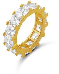 SHYMI - Emerald Prong-Set Eternity Band - Lyst