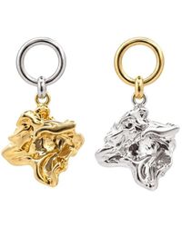 Uchi and Soto - Nami Mixed Metals Molten Drop Earrings - Lyst