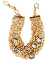 Saachi - Crystal Cascade Chain Bracelet - Lyst