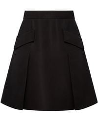 Femponiq - Pleated Silk-Blend Flared Skirt - Lyst