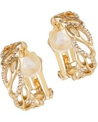 Grosse - Crystal Design Clip On Earrings, Series Emotion - Lyst