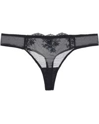 Amour D'agnette - Kim Stretch Lace & Mesh Thong- Opal - Lyst
