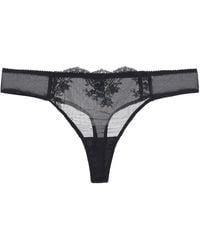 Amour D'agnette - Kim Stretch Lace & Mesh Thong- Opal - Lyst