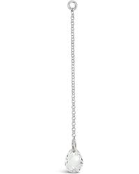 Lutiro - Single Briolette Cz Drop Earring - Lyst