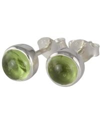 The Jewellery Store London - August Birthstone Earrings Studs – Peridot - Lyst