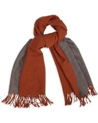 Saachi - Solid Fringe Reversible Scarf - Lyst