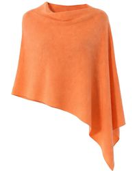 I Rocchi Cashmere - Pure Cashmere Lightweight Poncho - Lyst