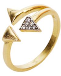 Spero London - Sterling Multiple Triangle Adjustable Ring - Lyst