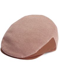 Dasmarca Hats - Dasmarca Brody Terracotta Cotton Summer Flat Cap With Bright Coloured Under Peak - Lyst