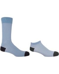 Peper Harow - Made in England - Lux Taylor Sky Luxury Crew & Trainer Socks Bundle - Lyst