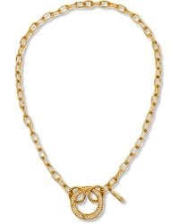 Jaredjamin - Reaction Circular Pave Clasp Necklace - Lyst