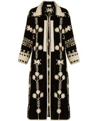 Antra Designs - Suki Velvet Coat Dress - Lyst