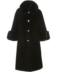 Santinni - Hayworth Wool & Faux Fur Coat - Lyst