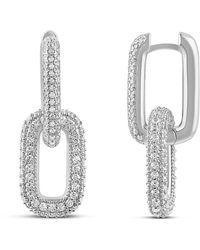 SHYMI - Removable Link Pave Earrings - Lyst
