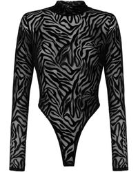 Perilla Lingerie - Kylie Long Bodysuit - Lyst