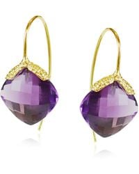 MOUNIR LONDON - Amethyst Diya Drop Earrings - Lyst