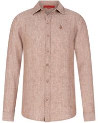 Maison Tangerine - Neutrals Beach Melange Linen Shirt For - Lyst
