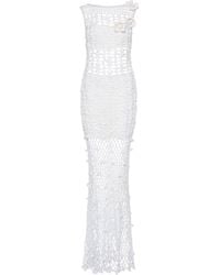 Andreeva - Vanilla Handmade Maxi Crochet Dress - Lyst