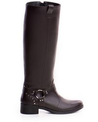 The 5Th Element - Montana Chocolate Leather Riding Boots - Lyst