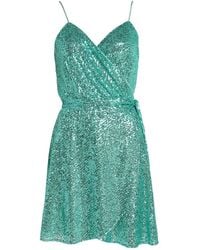 Roses Are Red - Eloise Sequin Wrapdress - Lyst