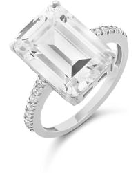SHYMI - Emerald Cut Statement Ring - Lyst