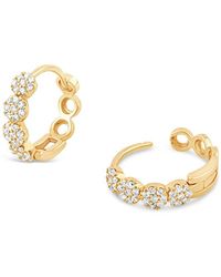 Dinny Hall - Starflower Lab-Created Diamond Huggie Hoops - Lyst