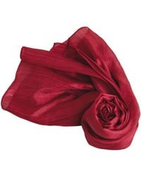 Silk and Bears - Crimson Silk Scarf – Hand-Dyed Mulberry Silk Shawl, Evening & Occasion Wrap - Lyst