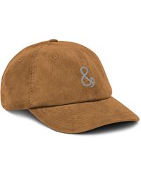 Anchor and Crew - Camel Ampersand Signature Embroidered Corduroy Cap - Lyst