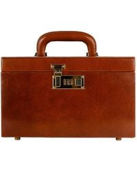 Time Resistance - Cognac Leather Jewelry Box For - Lyst
