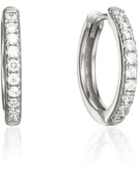 Lily & Roo - Diamond Style Large Hoop Earrings - Lyst