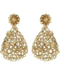 Lavish by Tricia Milaneze - Vintage Aurora Handmade Crochet Earrings - Lyst