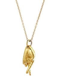 Astor & Orion - Good Luck Charm Necklace On Sterling - Lyst