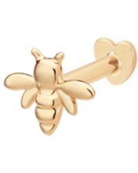 Vanhi - 14K Solid Busy Bee Flat Back Stud - Lyst