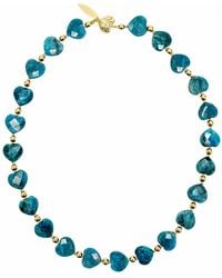 Farra - Heart-shaped Apatite Gemstone Choker Necklace - Lyst