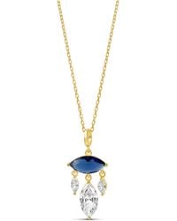 SHYMI - Marquise Chandelier Necklace - Lyst