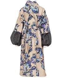 ARTISTA - Crystal Overlapped Printed Coat - Lyst
