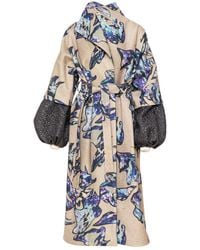 ARTISTA - Crystal Overlapped Printed Coat - Lyst