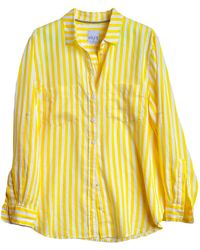 Hut Noosa - Sun Stripe Boyfriend Linen Oversized Shirt - Lyst