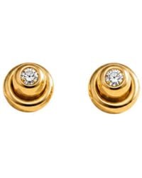 Lily Flo Jewellery - Exactly Where I Want To Be — Diamond Stud Earrings - Lyst