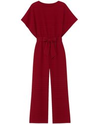 Yumi' - Batwing Stretch Jumpsuit - Lyst
