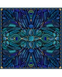 Emily Carter - The Peacock Baroque Silk Scarf - Lyst
