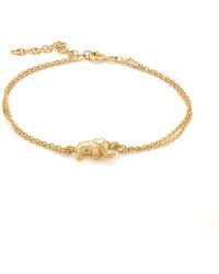 Ebru Jewelry - Dainty Lucky Elephant Bracelet - Lyst